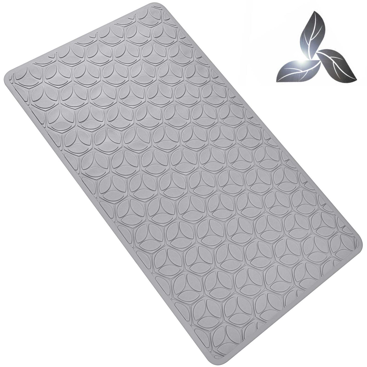 Non Slip Bathtub Mat | Real Rubber Bath Mat for Tub and Shower, Bath Mat for Daily Safety, Pet Dog Bath Mat, Soft No-Slip Bath Mat | Nonskid Bathroom Tub Mat