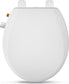 Couradric White Elongated Bidet Toilet Seat