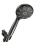 Couradric Shower and Tub Faucet Set - with Tub Spout (Valve Included), Black Shower Head and Handle Set with Handheld,Matte Black