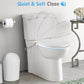 Couradric White Elongated Bidet Toilet Seat