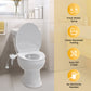 Couradric Bidet Attachment: Dual Nozzle , Hidden Nozzle, Adjustable Water Pressure- White