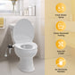 Couradric Bidet Attachment: Dual Nozzle , Hidden Nozzle, Adjustable Water Pressure- White