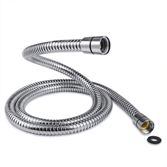 Couradric Shower Hose, Stainless Steel Showerhead Hose with G1/2 Universal Brass Connector,