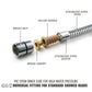 Couradric Shower Hose,  Stainless Steel Showerhead Hose with G1/2 Universal Brass Connector,