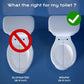 Couradric White Elongated Bidet Toilet Seat