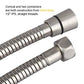 Couradric Shower Hose,  Stainless Steel Showerhead Hose with G1/2 Universal Brass Connector,