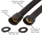 Couradric Shower Hose,  Stainless Steel Showerhead Hose with G1/2 Universal Brass Connector,