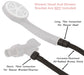 Couradric Shower Hose,  Stainless Steel Showerhead Hose with G1/2 Universal Brass Connector,