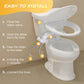 Couradric Bidet Attachment: Dual Nozzle , Hidden Nozzle, Adjustable Water Pressure- White