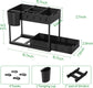 Couradric Under Sink Organizer - 2-Tier Slide-Out,Rust-Resistant Steel Bathroom & Kitchen Cabinet Organizer, Space Saving Storage Solution