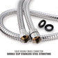 Couradric Shower Hose,  Stainless Steel Showerhead Hose with G1/2 Universal Brass Connector,