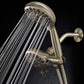 Couradric Dual Shower Head, 35 Spray Setting 2 in 1 Handheld Shower Heads Combo with Extra Long Stainless Steel Hose, High Pressure Model, Brushed Nickel, 5"