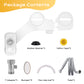 Couradric Bidet Attachment: Dual Nozzle , Hidden Nozzle, Adjustable Water Pressure- White