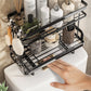 Couradric Over The Toilet Storage Shelf , 2-Tier Space Saver, No Drill Stand/Hang,Black