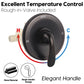 Couradric Shower and Tub Faucet Set - with Tub Spout (Valve Included), Black Shower Head and Handle Set with Handheld,Matte Black