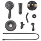 Couradric Shower and Tub Faucet Set - with Tub Spout (Valve Included), Black Shower Head and Handle Set with Handheld,Matte Black