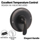 Couradric Shower and Tub Faucet Set - with Tub Spout (Valve Included), Black Shower Head and Handle Set with Handheld,Matte Black