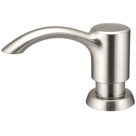Couradric Soap Dispenser for Kitchen Sink and Tube Kit, 39" Tube Connects Directly to Soap Bottle, No More Refills (Brushed Nickel No Bottle)