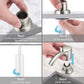 Couradric Soap Dispenser for Kitchen Sink and Tube Kit, 39" Tube Connects Directly to Soap Bottle, No More Refills (Brushed Nickel No Bottle)