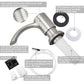 Couradric Soap Dispenser for Kitchen Sink and Tube Kit, 39" Tube Connects Directly to Soap Bottle, No More Refills (Brushed Nickel No Bottle)