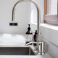 Couradric Soap Dispenser for Kitchen Sink and Tube Kit, 39" Tube Connects Directly to Soap Bottle, No More Refills (Brushed Nickel No Bottle)