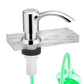 Couradric Soap Dispenser for Kitchen Sink and Tube Kit, 39" Tube Connects Directly to Soap Bottle, No More Refills (Brushed Nickel No Bottle)