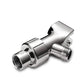 Couradric Handheld Shower Head, 6 Spray Setting High Pressure Shower Head with Brass Swivel Ball Bracket and Extra Long Stainless Steel Hose, Brushed Nickel, 5"
