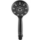 Couradric Handheld Shower Head, 6 Spray Setting High Pressure Shower Head with Brass Swivel Ball Bracket and Extra Long Stainless Steel Hose, Brushed Nickel, 5"