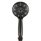 Couradric Handheld Shower Head, 6 Spray Setting High Pressure Shower Head with Brass Swivel Ball Bracket and Extra Long Stainless Steel Hose, Brushed Nickel, 5"