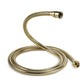 Couradric Handheld Shower Head, 6 Spray Setting High Pressure Shower Head with Brass Swivel Ball Bracket and Extra Long Stainless Steel Hose, Brushed Nickel, 5"